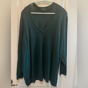 Torrid Teal V-Neck Lightweight Sweater Size 5